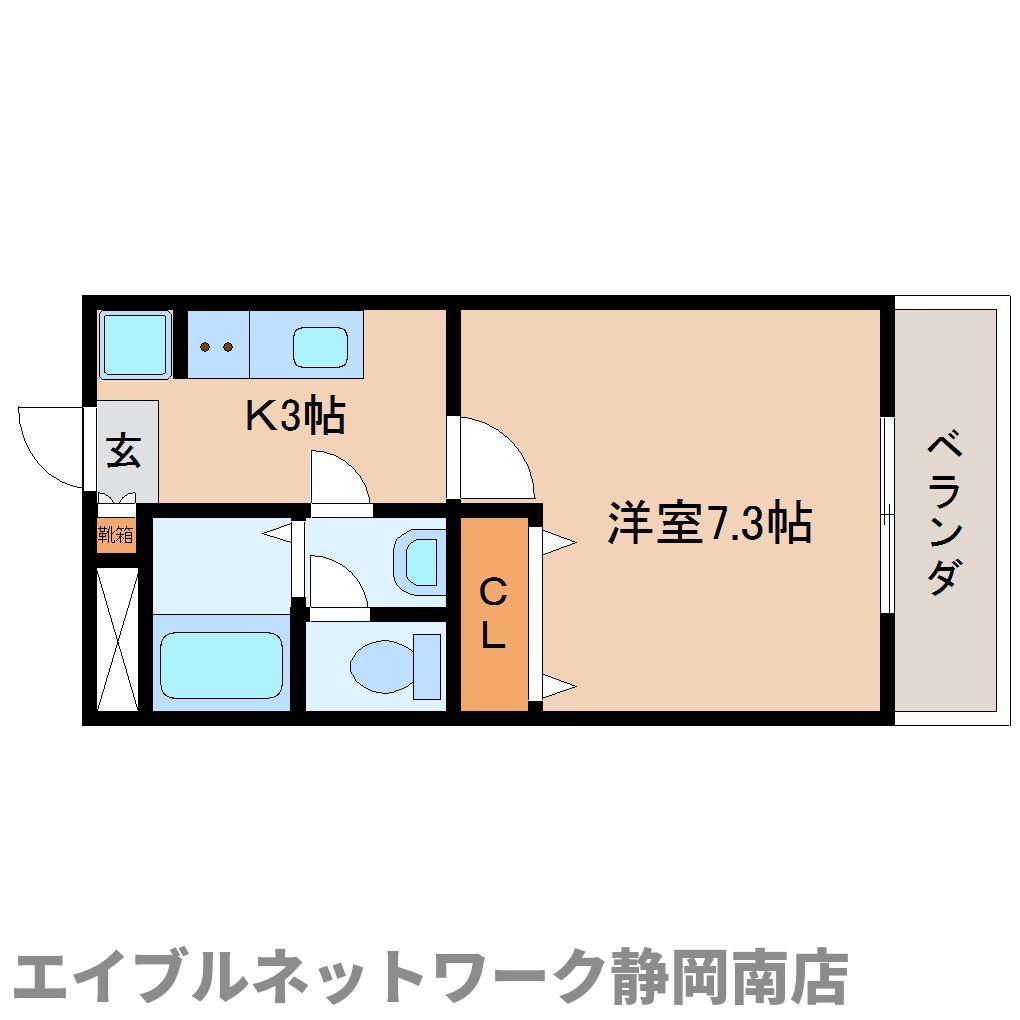 藤枝市下青島のマンションの間取り