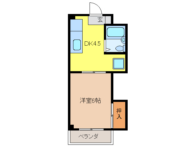 岐阜市太郎丸向良のマンションの間取り