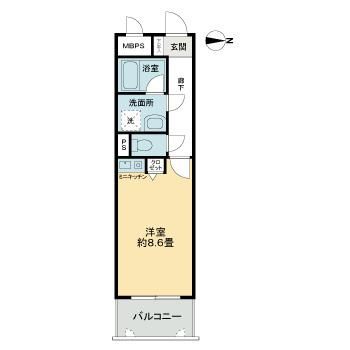 ライオンズマンション岡山内山下の間取り