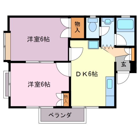 伊勢市宮後のマンションの間取り