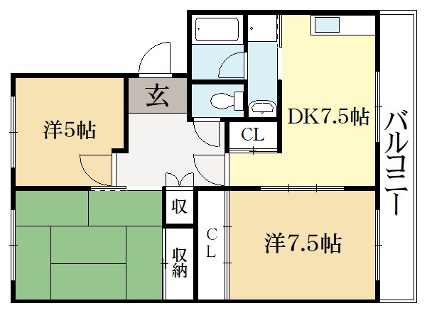 Nouvelle GEKKEIKANの間取り