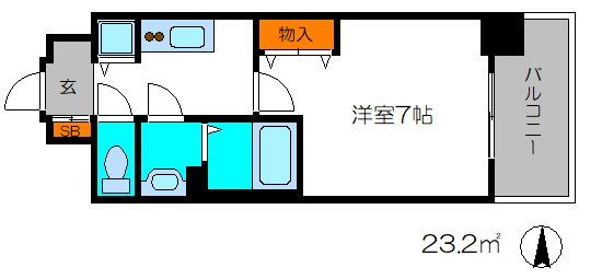 エスリード京都梅小路アヴェニテの間取り