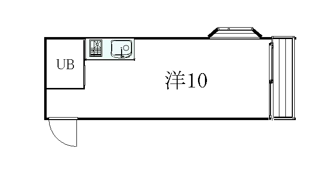 京都市北区衣笠赤阪町のマンションの間取り