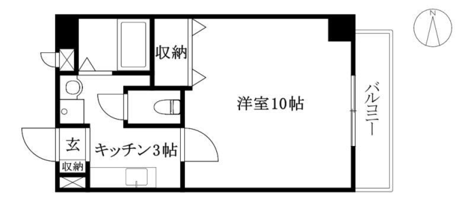 【松山市山越のマンションの間取り】