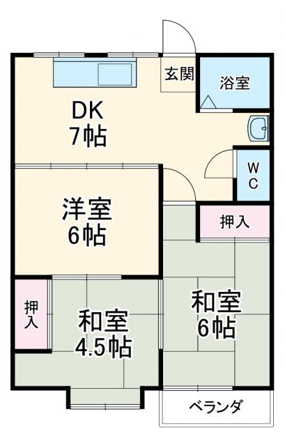 名古屋市南区汐田町のマンションの間取り