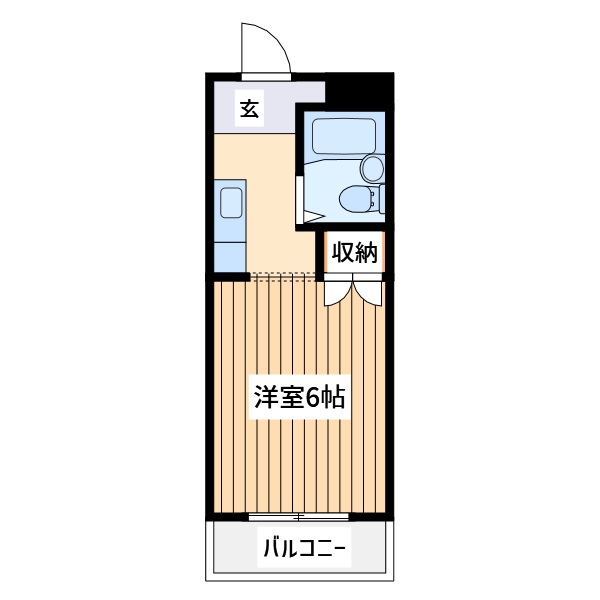 川崎市高津区諏訪のマンションの間取り