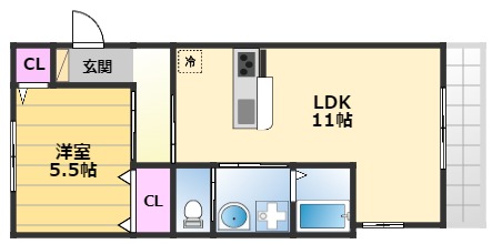 ロイヤルコート南陵町の間取り