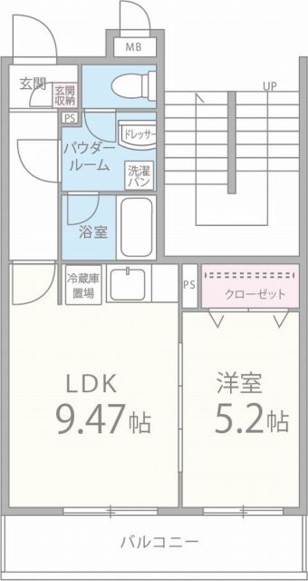 クレールもずの間取り