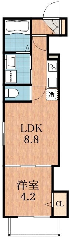 大阪市住之江区安立のアパートの間取り