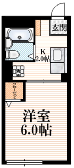 シティハイム フラット大庭の間取り