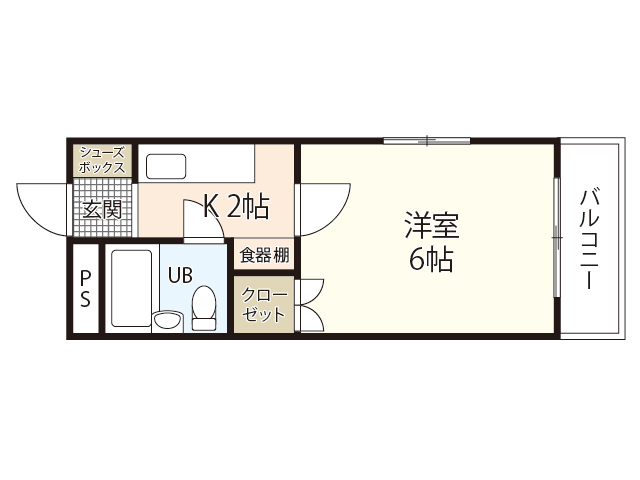 ブランズ弐番館の間取り