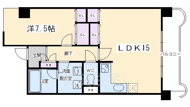 サンフローラ下鴨東の間取り