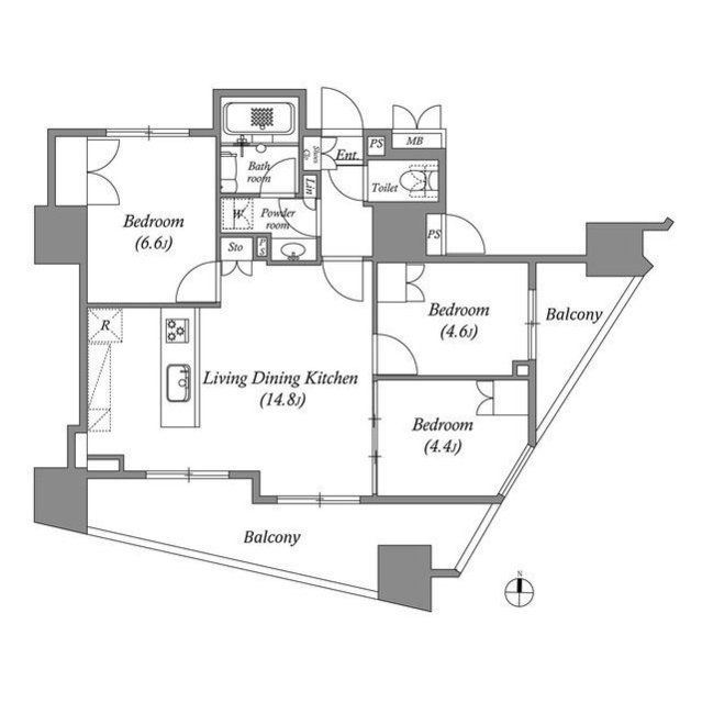 nido蔵前Avenueの間取り