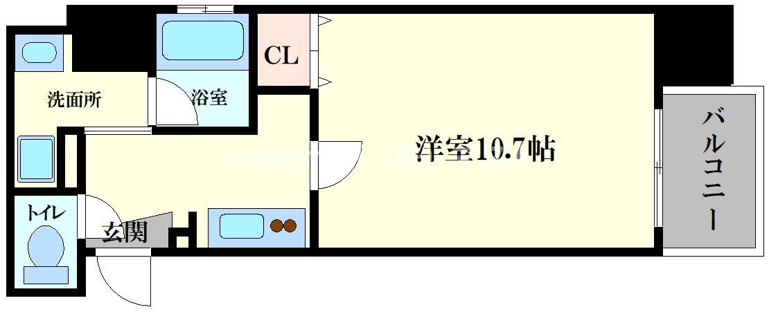 アクティコートクリスタル京橋の間取り