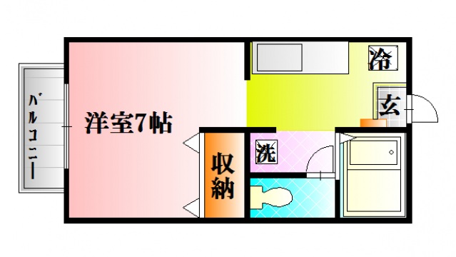 東広島市八本松東のマンションの間取り