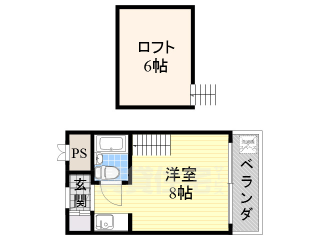 万代東シティーコーポの間取り