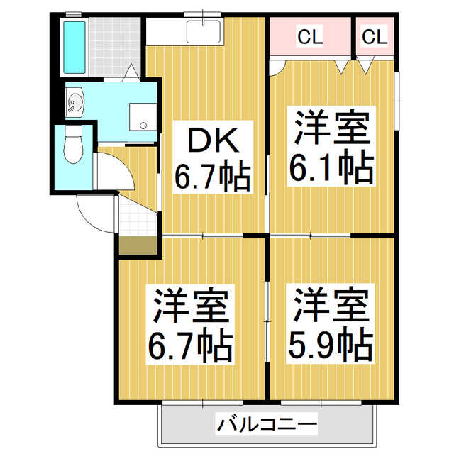 バリュージュシャンテの間取り