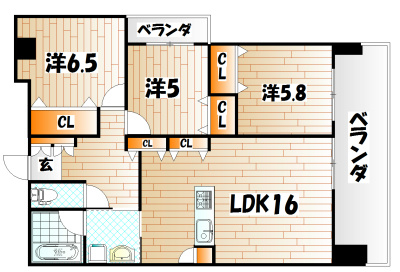 KSK門司コアプレイスの間取り