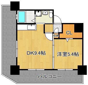 Ｎｏ．７１　オリエントトラストタワーの間取り