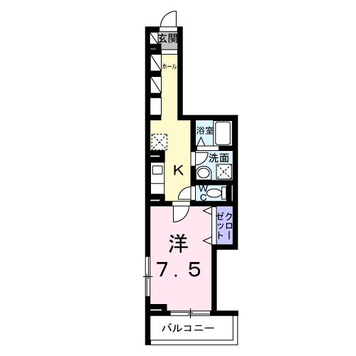 カーサ　フェリーチェ　小瀬の間取り