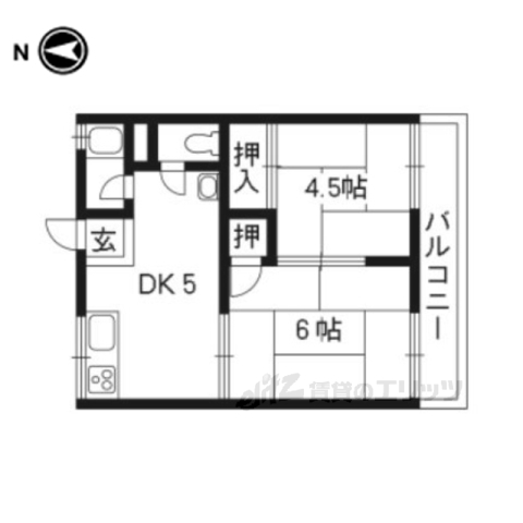 前川ハイツＡ棟の間取り