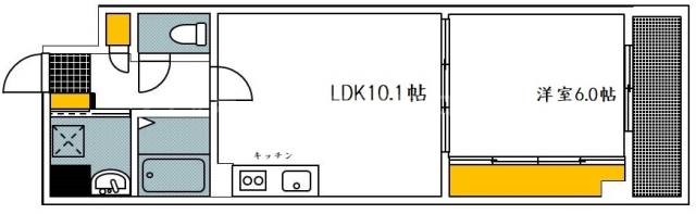 広島市東区山根町のマンションの間取り