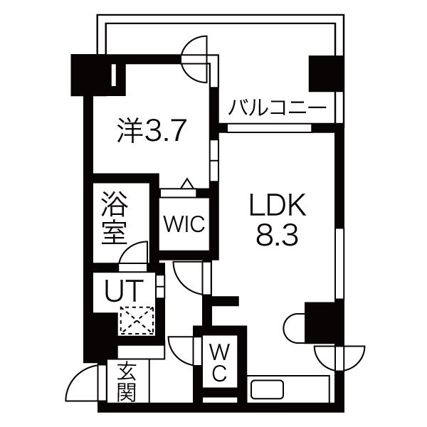 クラッセ山鼻の間取り