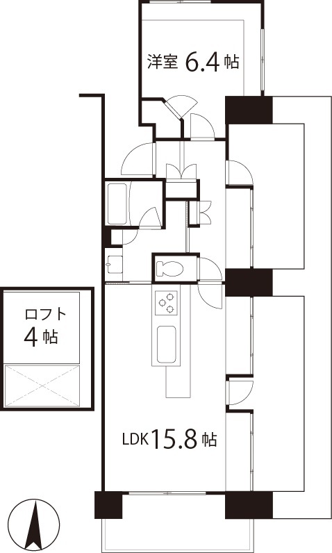 ライフピア新越谷プレジールの間取り