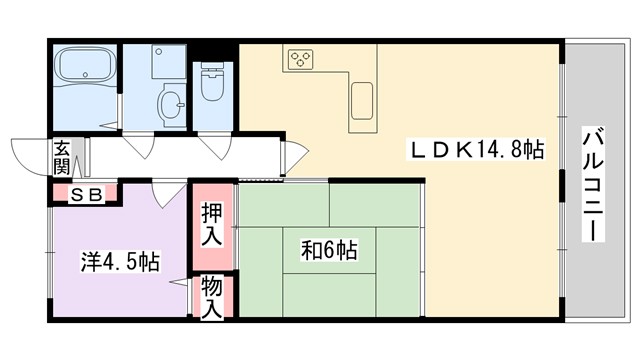 Mプラザ寝屋川弐番館の間取り