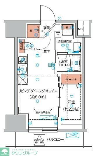 豊島区巣鴨のマンションの間取り