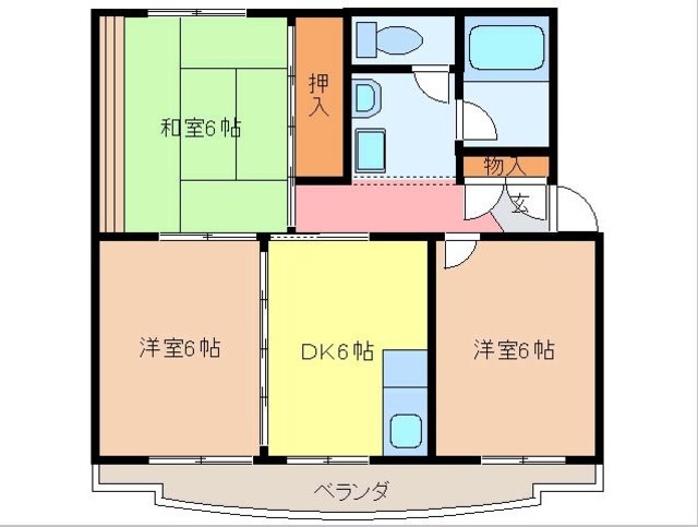 マンションセントラルフジの間取り