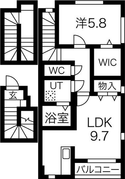 【Calore(カローレ)の間取り】