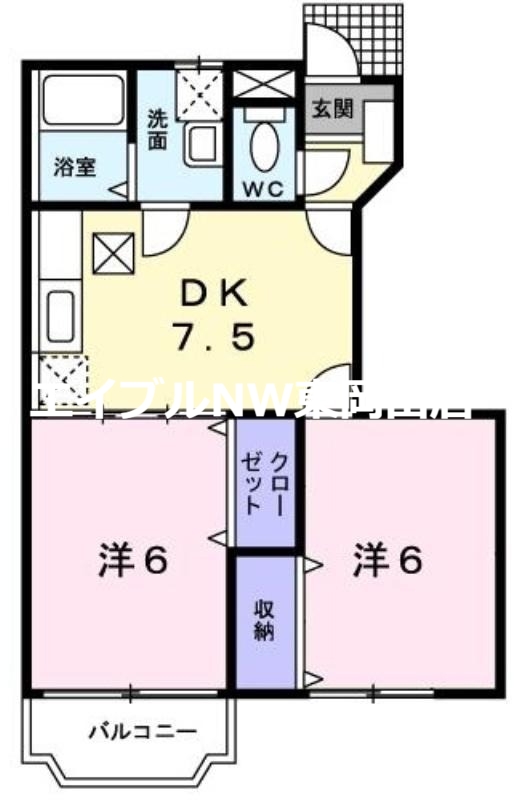 プリムローズ　Ａ棟の間取り