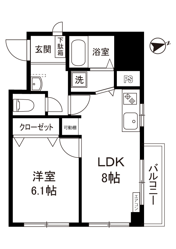 グランドール高津の間取り