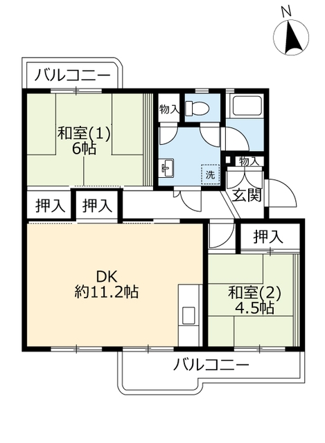 ＵＲ多摩ニュータウン貝取の間取り