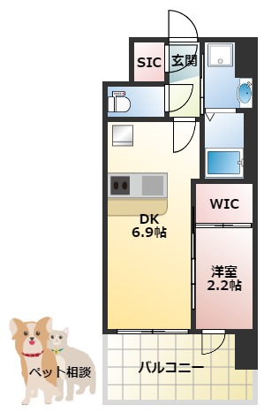 セレニテ十三ミラクの間取り