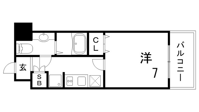 アプリーレ神戸元町の間取り