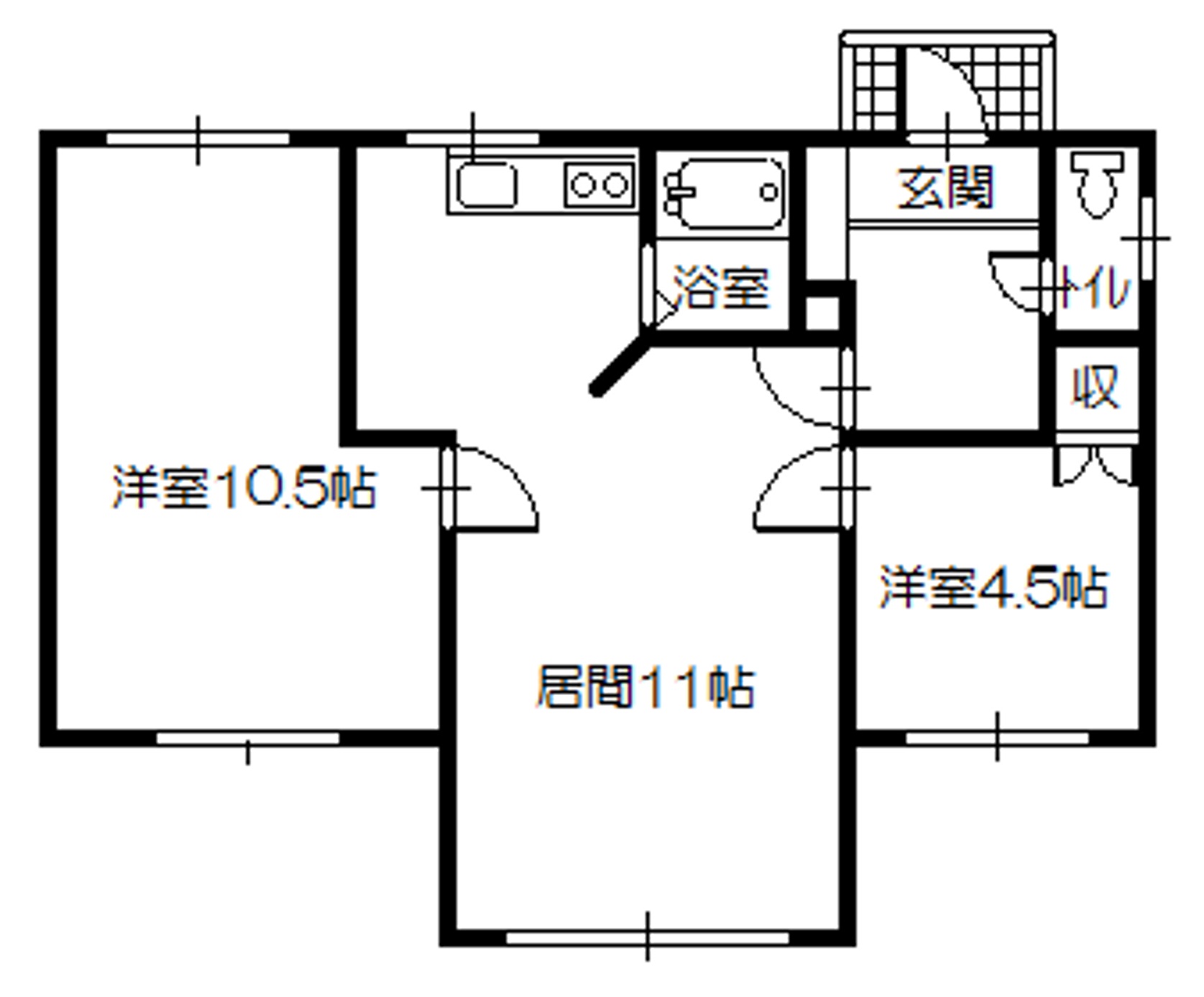 【あけぼの町平屋の間取り】