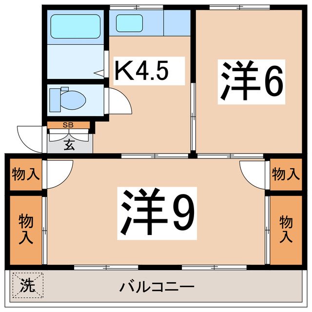 ハイツニュー貢川の間取り