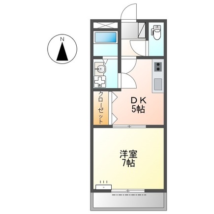 小野市黒川町のアパートの間取り