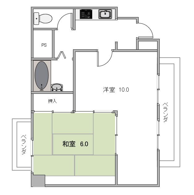 ティアイ池下の間取り