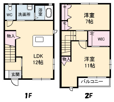 デュオ　Aの間取り