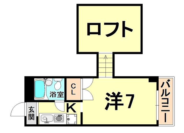 伊丹市松ケ丘のマンションの間取り