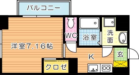 北九州市八幡西区折尾のマンションの間取り