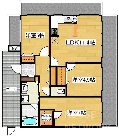 ライオンズマンション西京極フィオラの間取り