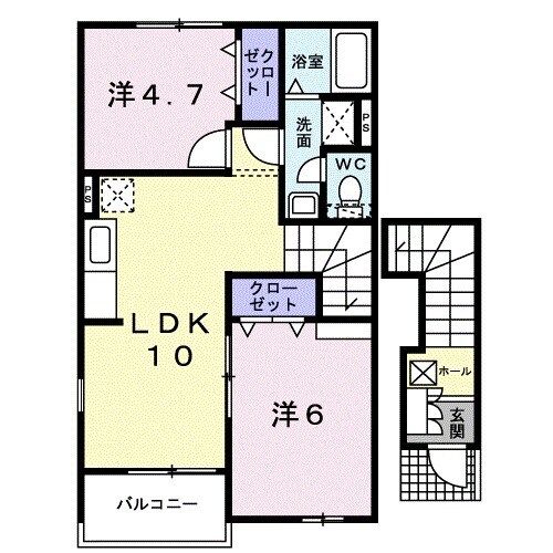 カロスアンセ参番館の間取り