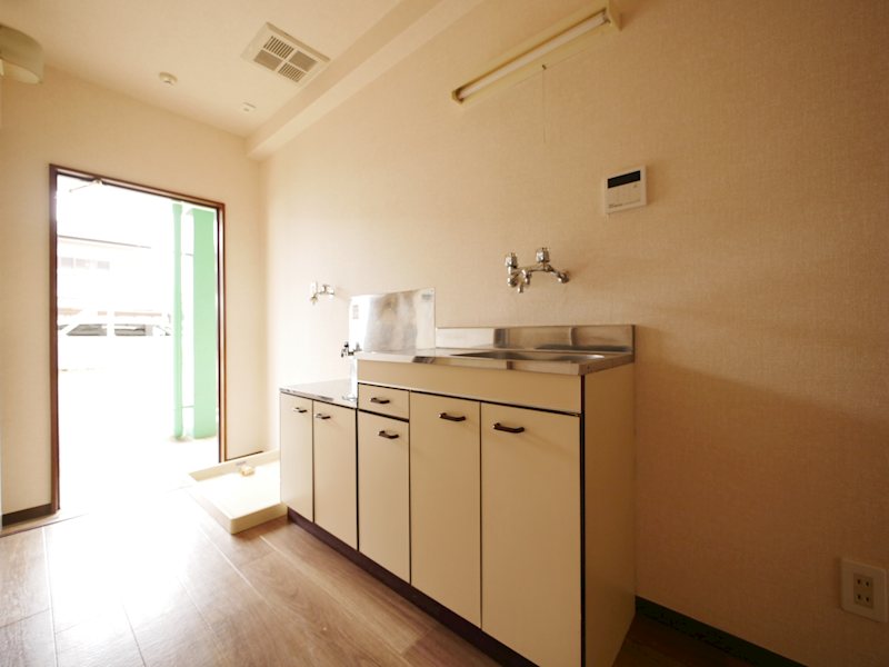 キッチン　ガスコンロ設置可