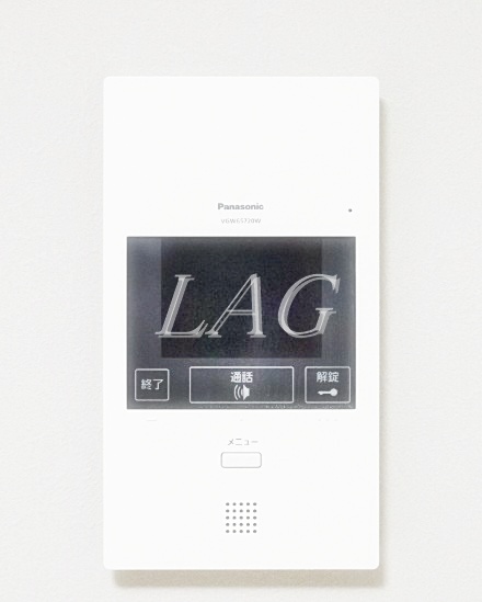 セキュリティ　モニター付きインターホンです。　※写真は同シリーズです。