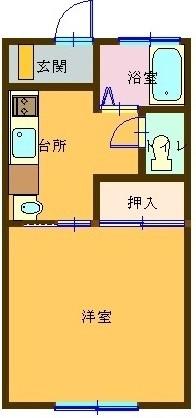 桜ハイツの間取り写真