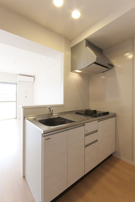 キッチン　2口コンロ付キッチン